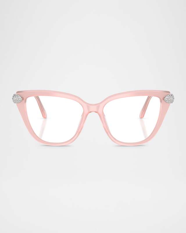 SK2045 Crystal Cat-Eye Acetate Optical Frames